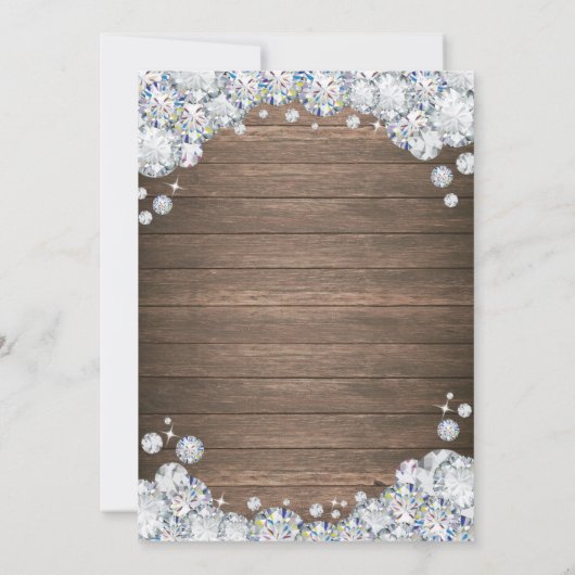 サプライズ18誕生日シルバーダイヤモンド 招待状 (裏面)