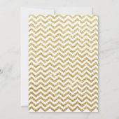 サプライズ21歳誕生日招待状 ゴールドグリッター 招待状 (裏面)