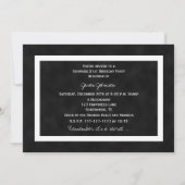 サプライズ21th誕生日パーティの招待状シャルボード 招待状 (裏面)