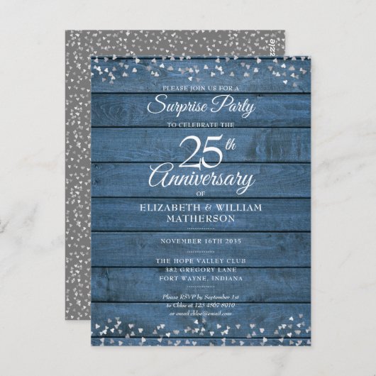 サプライズ25周年 ブルーラスティックハーツ ポストカード (正面/裏面)