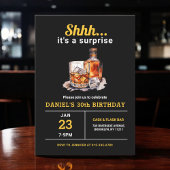 サプライズ30thウイスキー・バーボン誕生日パーティー 招待状