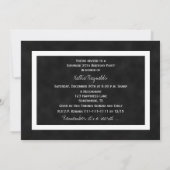 サプライズ30th誕生日パーティの招待状Chalkboard 招待状 (裏面)