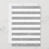 サプライズ30th誕生日 – シルバーホワイトレッド 招待状 (裏面)