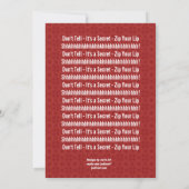 サプライズ40歳モダンの誕生日グレーと赤H431 招待状 (裏面)