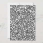 サプライズ40歳誕生日パーティー - シルバー パープル 招待状 (裏面)