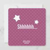 サプライズ40歳誕生日 ダークピンク 水玉模様 V04D 招待状 (裏面)