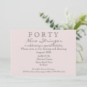 サプライズ40th誕生日パーティの招待状 招待状 (スタンド正面)