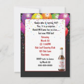 サプライズ40th誕生日パーティードア 招待状 (裏面)