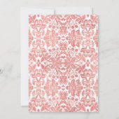 サプライズ40th誕生日パーティー-バラ金ゴールド白 招待状 (裏面)