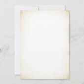 サプライズ40th誕生日パーティー – ホワイトネイビー 招待状 (裏面)