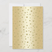 サプライズ40th誕生日パーティー-金ゴールド 招待状 (裏面)