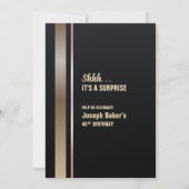 サプライズ40th金ゴールド型バースデーパーティー 招待状 (裏面)