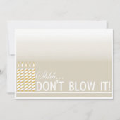 サプライズ50歳誕生パーティー金ゴールド招待状 招待状 (正面)