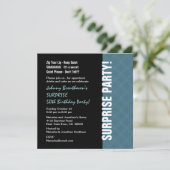 サプライズ50誕生日ダスモダンティブルーW1452 招待状 (スタンド正面)