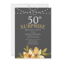 サプライズ50thイエローフローラ誕生日パーティー