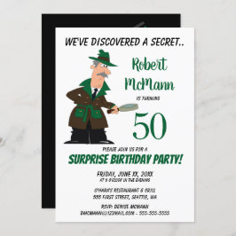 サプライズ50th誕生日パーティーの招待状 – Secret 招待状