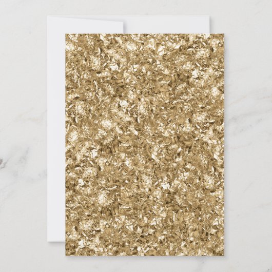 サプライズ50th誕生日パーティー – 金ゴールド海軍 招待状 (裏面)