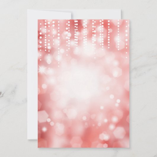 サプライズ50th誕生日招待状レッドグリッター 招待状 (裏面)