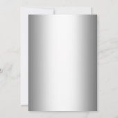 サプライズ60周年パーティー - シルバー ブラック 招待状 (裏面)