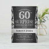 サプライズ60周年記念パーティー – シルバー 招待状 (スタンド正面)