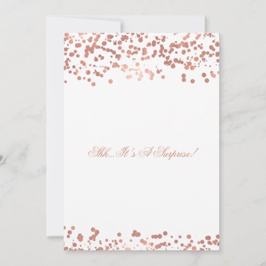 サプライズ60歳誕生パーティーバラ金箔 招待状 (裏面)