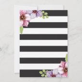 サプライズ60歳誕生日招待状 女性 花 招待状 (裏面)