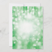 サプライズ60誕生日招待状グリーングリッター 招待状 (裏面)