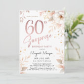 サプライズ60thバースデーパーティーバラ金ゴールドガールフローラ 招待状 (スタンド正面)