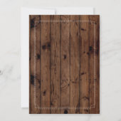 サプライズ60thバースデーパーティー素朴ウッド60招待状 招待状 (裏面)