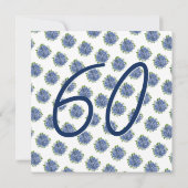 サプライズ60thバースデーパーティー青紫陽花 招待状 (裏面)