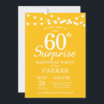 サプライズ60th誕生日招待状イエロー 招待状<br><div class="desc">ストリングライト付き誕生日招待状の60番目の驚き。黄色の背景男女誕生日。13日16日18日21日21日30日30日40日60日70日80日90日100日、年齢に関係なく。さらにカスタマイズするには、「クリック カスタマイズ   」ボタンをクリックし、デザインツールを使用してこのテンプレートを変更してください。</div>