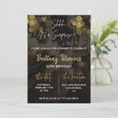 サプライズ60th誕生日招待状グラムグリッター 招待状 (スタンド正面)