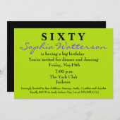 サプライズ60th誕生日招待状 招待状 (正面/裏面)