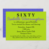 サプライズ60th誕生日招待状 招待状 (正面/裏面)