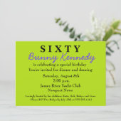 サプライズ60th誕生日招待状Shhh 招待状 (スタンド正面)