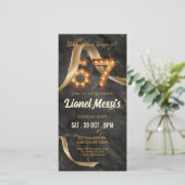 サプライズ67th誕生日モバイル招待状 案内状 (スタンド正面)