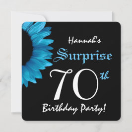 サプライズ70歳の誕生日パーティーひまわりA01B 招待状