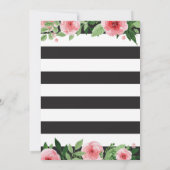 サプライズ70歳の誕生日招待状 女性 花 招待状 (裏面)