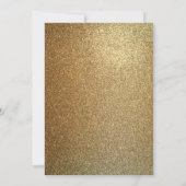 サプライズ70歳誕生日パーティー ゴールド 招待状 (裏面)