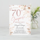 サプライズ70thバースデーパーティーバラ金ゴールドガールフローラ 招待状 (スタンド正面)
