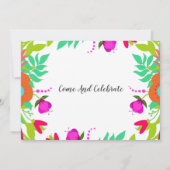 サプライズ70thバースデーパーティーフローラ招待状 招待状 (裏面)