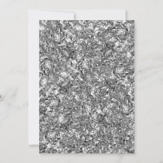 サプライズ70thバースデーパーティー – Silver 王室の Blue 招待状 (裏面)