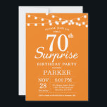 サプライズ70th誕生日招待状オレンジ 招待状<br><div class="desc">ストリングライト付き誕生日招待状の70番目の驚き。オレンジと白の背景男女誕生日。13日16日18日21日21日30日30日40日60日70日80日90日100日、年齢に関係なく。さらにカスタマイズするには、「クリック カスタマイズ   」ボタンをクリックし、デザインツールを使用してこのテンプレートを変更してください。</div>