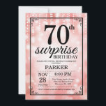 サプライズ70th誕生日招待状ピンクグリッター 招待状<br><div class="desc">第70誕生日招待状、ピンクのグリッター背景付きピンクのストリングライト。ピンクの誕生日。大人の誕生日。男性か女性のBday招待状。13.15.16.18.21.30.40.50.60.70.80.90.100.何歳でもさらにカスタマイズするには、「クリックカスタマイズit」ボタンをクリックし、デザインツールを使用してこのテンプレートを変更してください。</div>