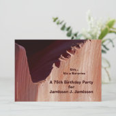 サプライズ75thバースデーパーティー招待キャニオン 招待状 (スタンド正面)