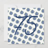 サプライズ75thバースデーパーティー青あじさい 招待状 (裏面)