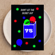 サプライズ75th誕生日パーティー招待シークレット