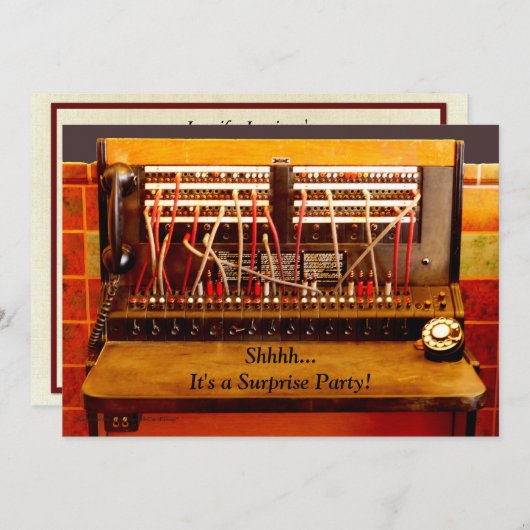 サプライズ75th誕生日パーティー招待状交換機 招待状 (正面/裏面)