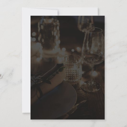 サプライズ75th誕生日招待状グラムグリッター 招待状 (裏面)