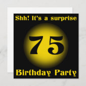 サプライズ75th誕生日招待状 招待状 (正面/裏面)